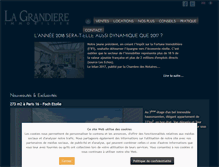Tablet Screenshot of lagrandiere-immobilier.fr